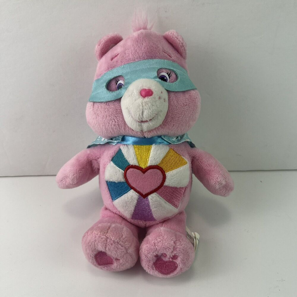 Care Bears Hopeful Heart Superhero Friends 2017 Mask and Cape 9” Plush Stuffed
